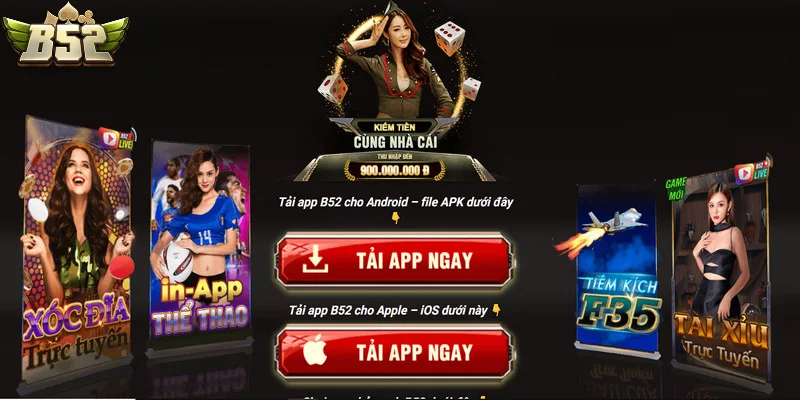 Trang cung cấp các link của cổng game b52